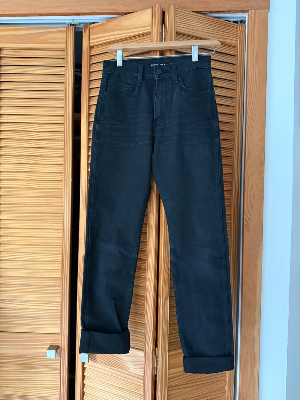 Levi's Line 8 Black Straight Jeans